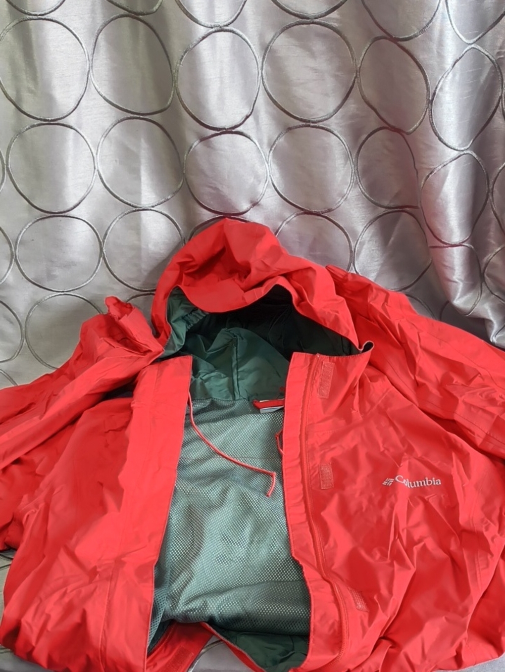 Columbia Women's Pink Waterproof Hooded Rain Jacket Size M L19